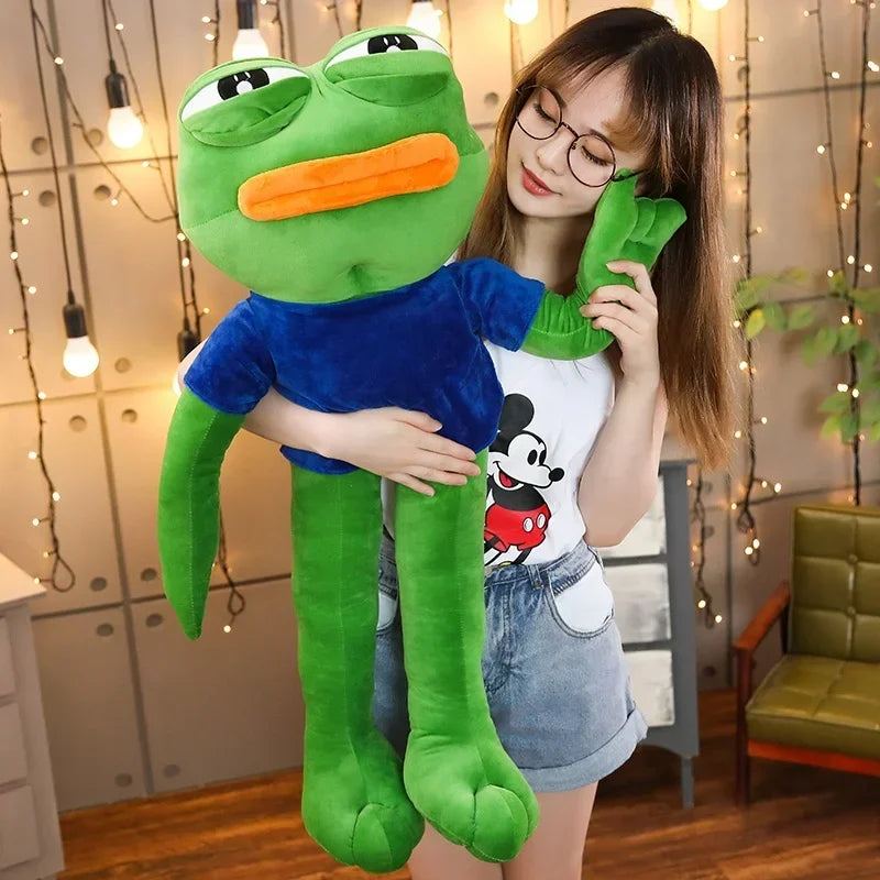 Pepe the Frog Plush – Oversized Meme Soft Toy for Internet Lovers