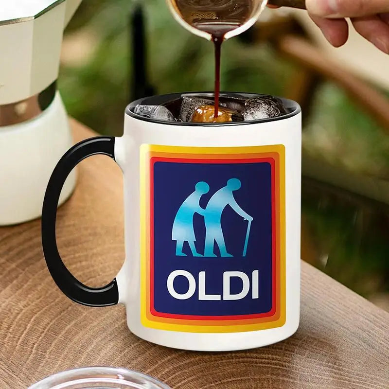 OLDI Mug – Hilarious Parody Coffee Cup for Old Souls & Aging Legends