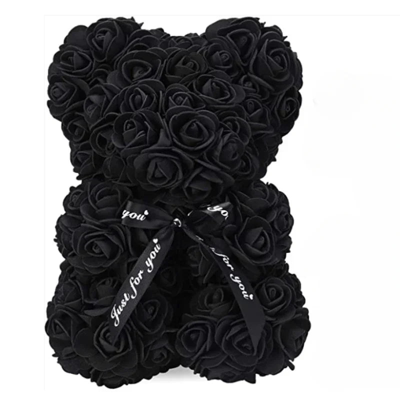 25cm Rose Bear – The Perfect Romantic Gift for Anniversaries, Birthdays & Valentine’s Day