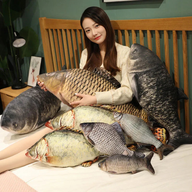 Sir Carpington – Jumbo Carp Plush Toy for Couch Kings