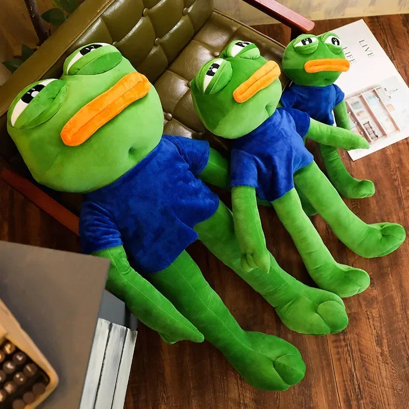 Pepe the Frog Plush – Oversized Meme Soft Toy for Internet Lovers