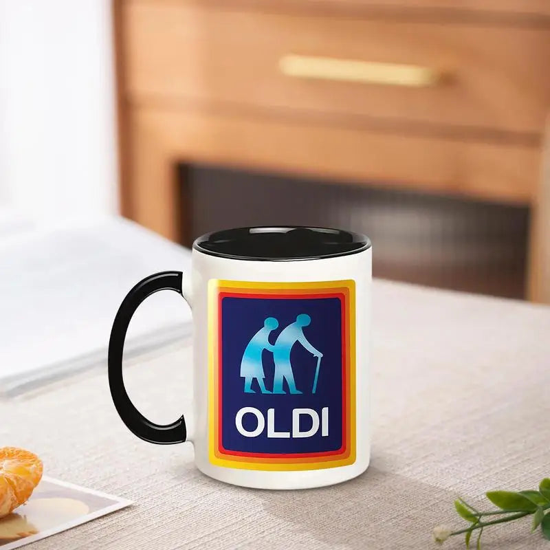 OLDI Mug – Hilarious Parody Coffee Cup for Old Souls & Aging Legends